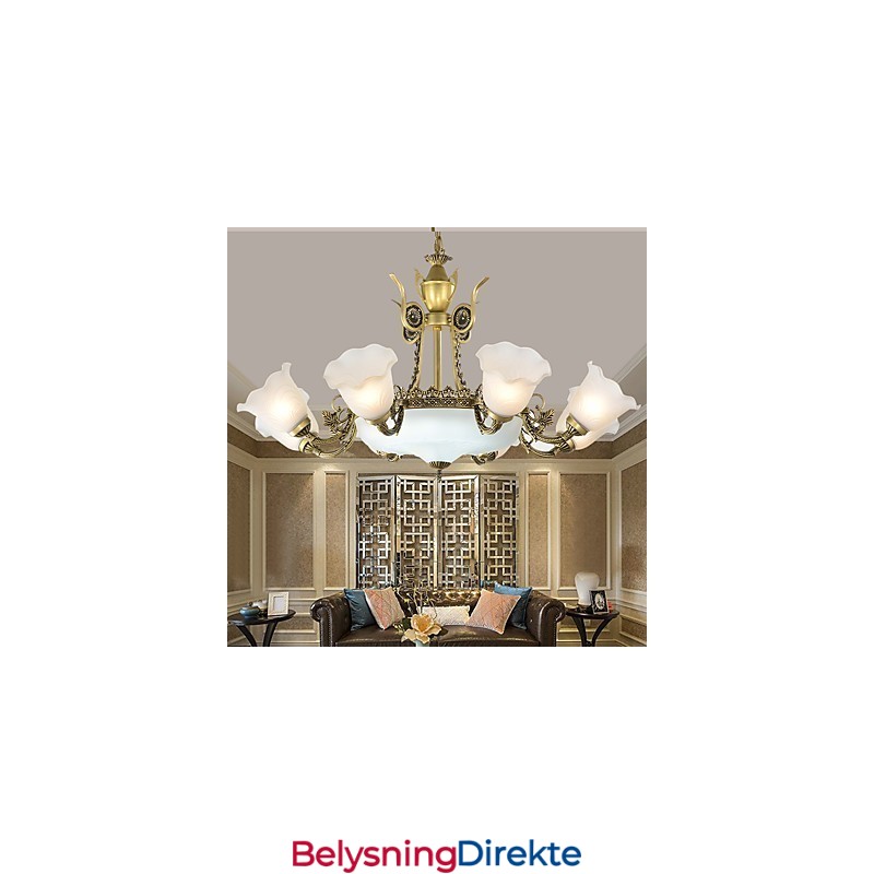 Tradisjonell Klassisk Malerifunksjon For Mini-Lysekrone I Metall