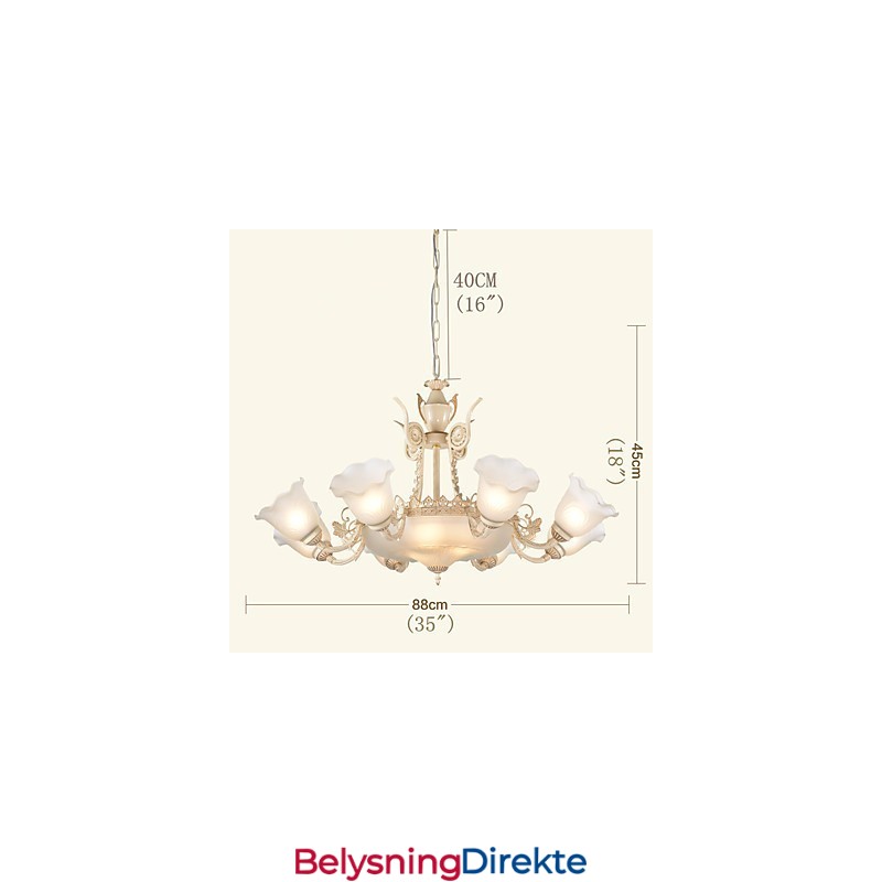 Tradisjonell Klassisk Malerifunksjon For Mini-Lysekrone I Metall