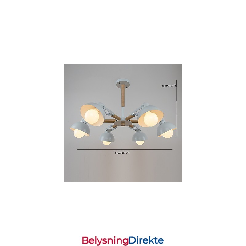 Tradisjonell Klassisk Rustikk Hytte Vintage Retro Malerifunksjon For Mini-Stil Metalllysekrone