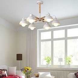 Tradisjonell Klassisk Rustikk Hytte Vintage Retro Malerifunksjon For Mini-Stil Metalllysekrone