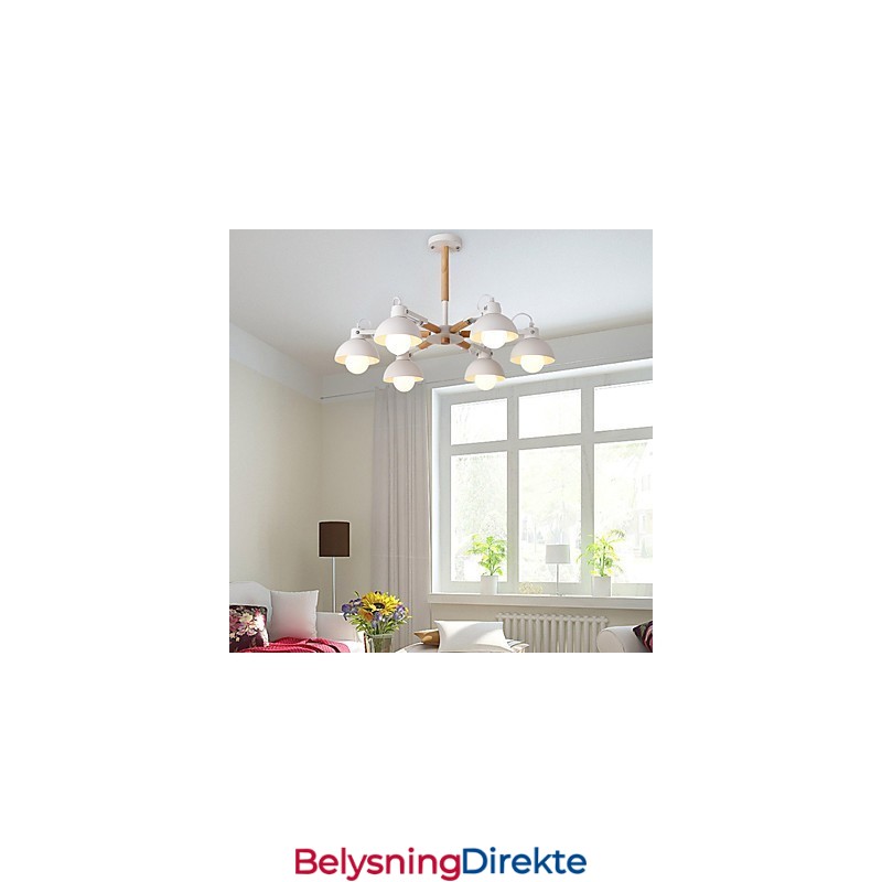 Tradisjonell Klassisk Rustikk Hytte Vintage Retro Malerifunksjon For Mini-Stil Metalllysekrone