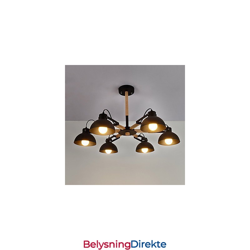 Tradisjonell Klassisk Rustikk Hytte Vintage Retro Malerifunksjon For Mini-Stil Metalllysekrone