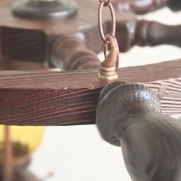 Retro Maleri Tre Bambus Lysekrone