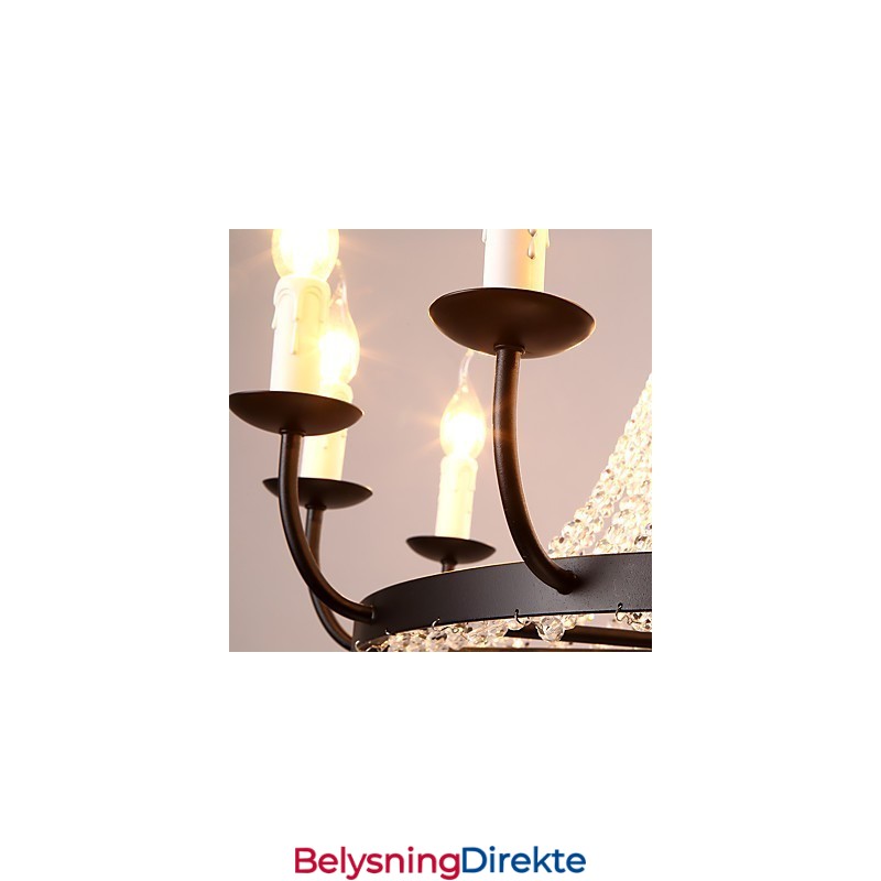 Lysekrone Med 8 Lys Moderne Samtidsstil Tradisjonell Klassisk Rustikk Hytte Vintage Retro Lanterne Tromme Landlig Øy Globus Skål
