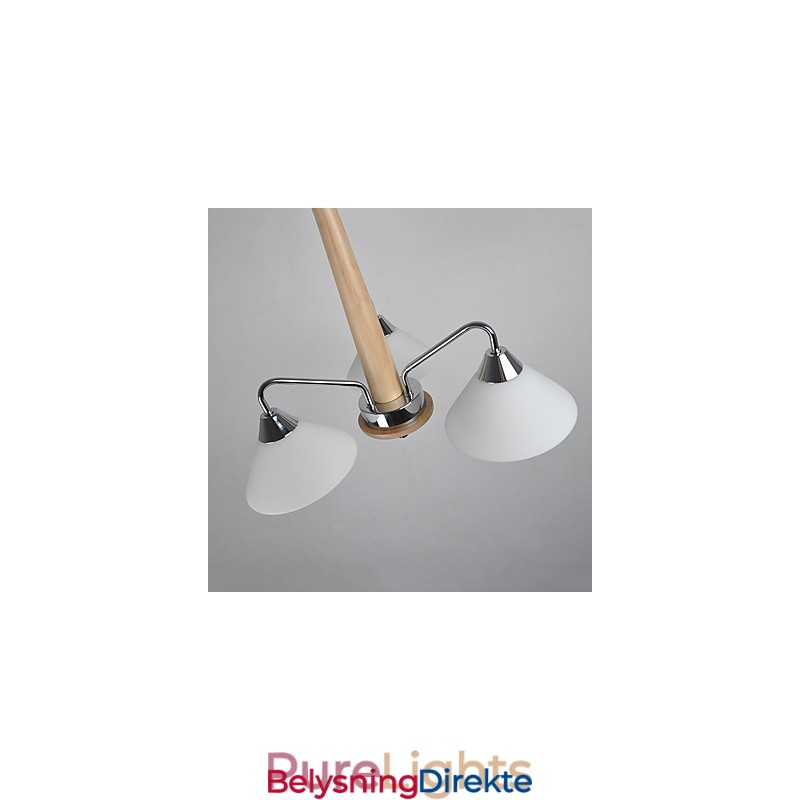 Moderne, Samtidskunstnerisk Landlig Galvanisert Funksjon For Lysekrone I Tre Og Bambus