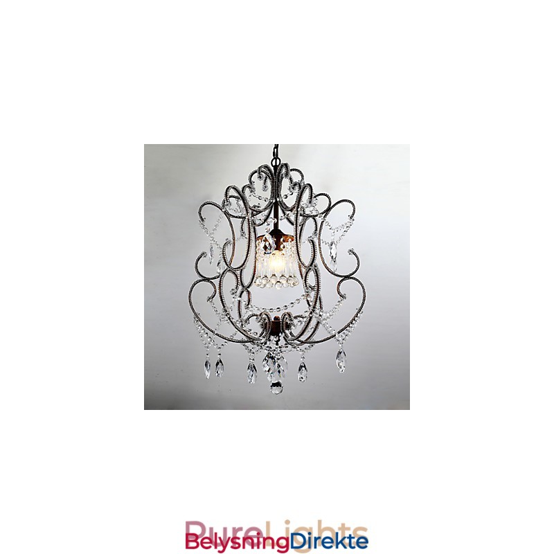 Moderne Lysekronedesign Vintage Lysekrone Loft Krystall Lysarmatur Glans Hengende Lampe