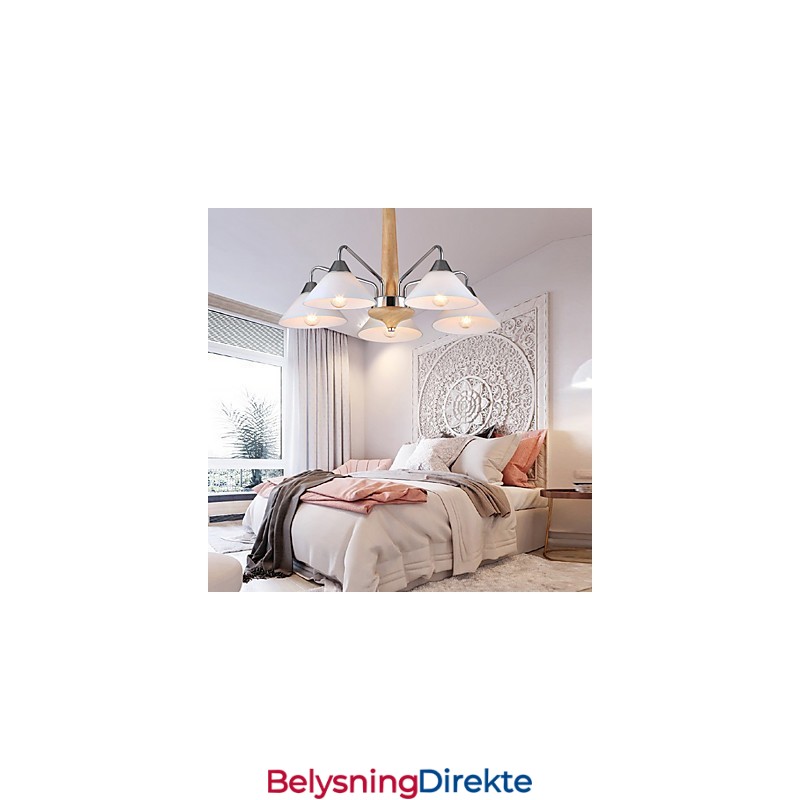 5-Lys Moderne Samtidslysekrone For