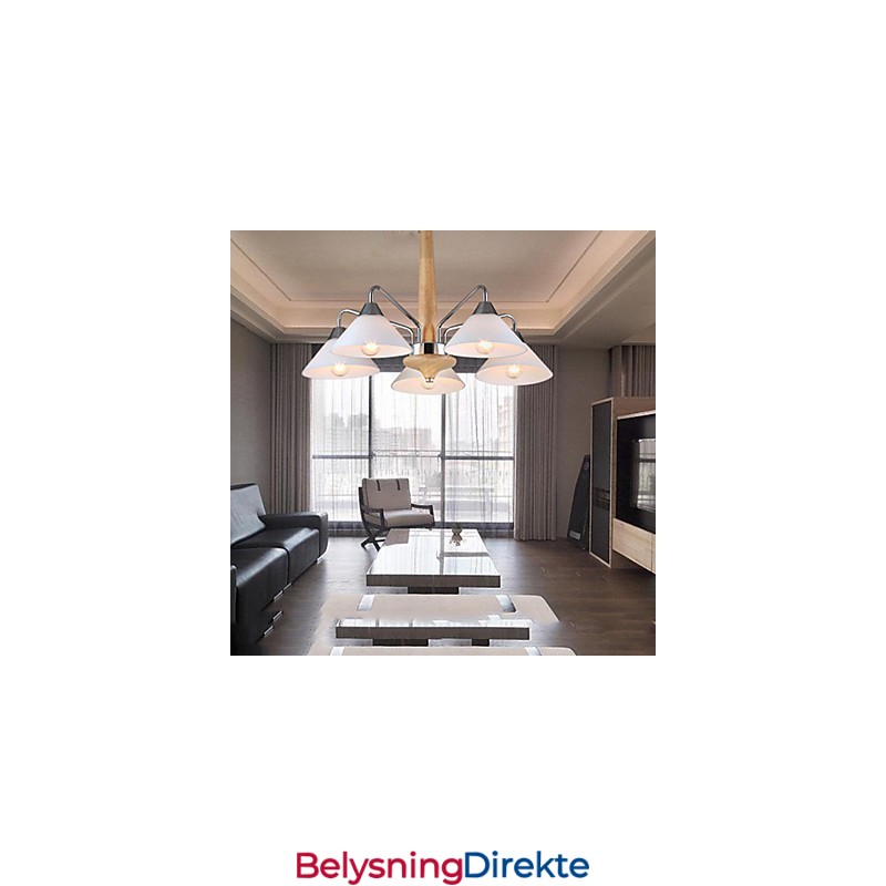 5-Lys Moderne Samtidslysekrone For