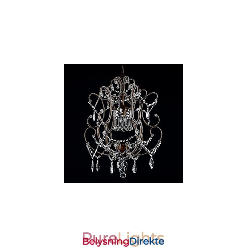 Moderne Lysekronedesign Vintage Lysekrone Loft Krystall Lysarmatur Glans Hengende Lampe