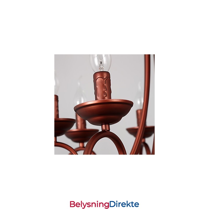 Lysekrone Med 8 Lys, Moderne, Samtidskunst, Tradisjonell, Hytte, Vintage, Retro, Landlig, Maleri, Krystall, Metall