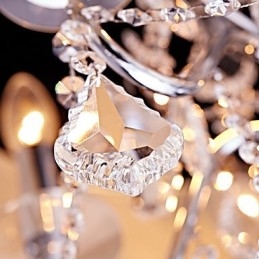 Moderne Samtids Tradisjonell Klassisk Land Krom Funksjon For Krystall Mini Stil Designers Metall Lysekrone