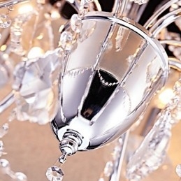 Moderne Samtids Tradisjonell Klassisk Land Krom Funksjon For Krystall Mini Stil Designers Metall Lysekrone