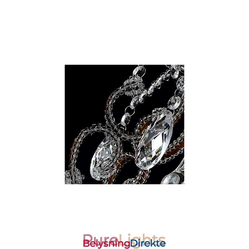 Moderne Lysekronedesign Vintage Lysekrone Loft Krystall Lysarmatur Glans Hengende Lampe