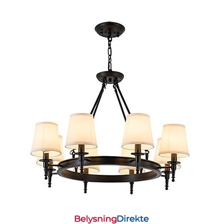 8 Lys Innfelt Lysekrone Én Lys To Stil Moderne Samtidskunst Tradisjonell Klassisk Rustikk Maling