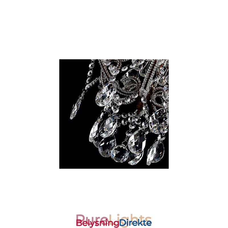 Moderne Lysekronedesign Vintage Lysekrone Loft Krystall Lysarmatur Glans Hengende Lampe