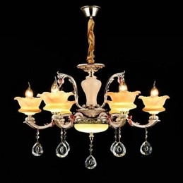 Moderne Samtids Tradisjonell Klassisk Sinklegering Funksjon For Krystall Mini Stil Metall Pendellampe