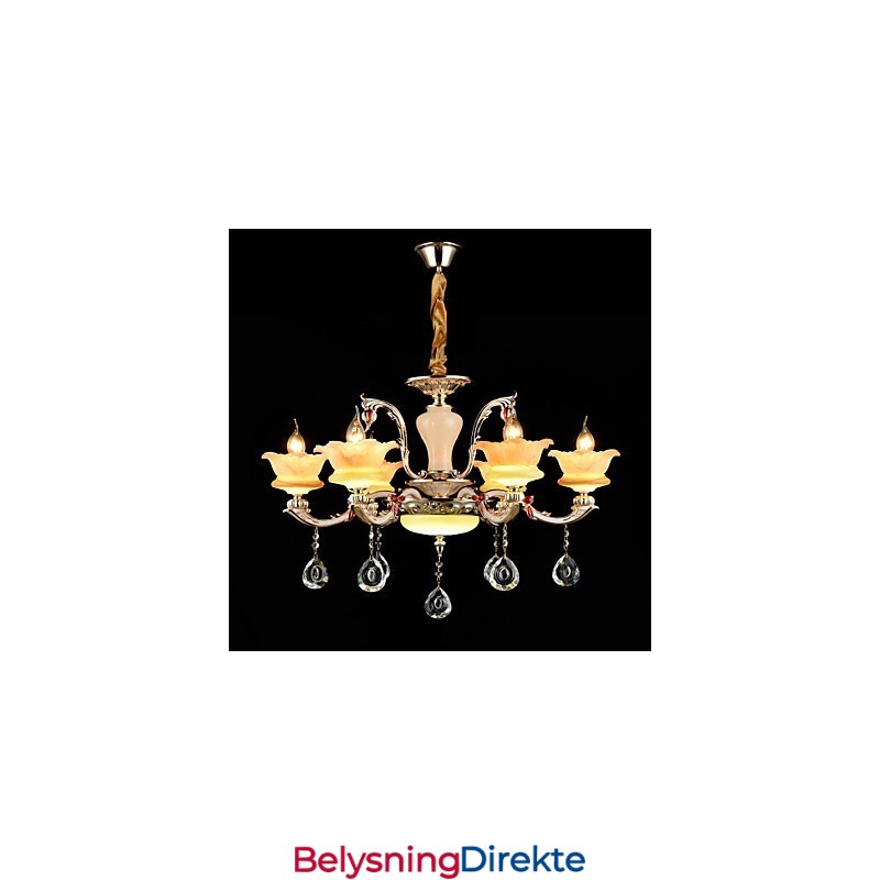 Moderne Samtids Tradisjonell Klassisk Sinklegering Funksjon For Krystall Mini Stil Metall Pendellampe