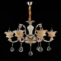 Moderne Samtids Tradisjonell Klassisk Sinklegering Funksjon For Krystall Mini Stil Metall Pendellampe