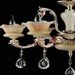 Moderne Samtids Tradisjonell Klassisk Sinklegering Funksjon For Krystall Mini Stil Metall Pendellampe