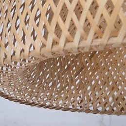 Vintage Kreativ Hjemmelysekrone I Bambus