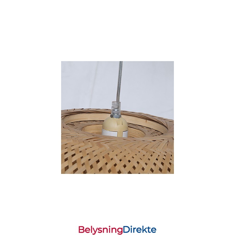 Vintage Kreativ Hjemmelysekrone I Bambus