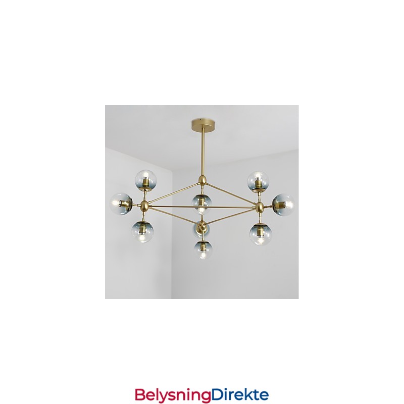 Ti Lys Postmoderne Europeisk Stil Modo Metall Glass Pendellampe Den Entreen Dekorerer Industriell Lysekronelampe