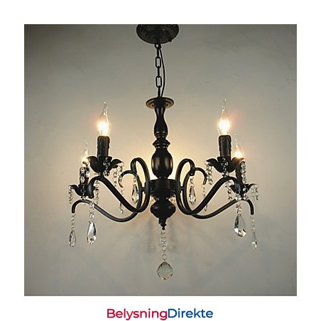 Nyhetsbelysning Europeisk Stil Smijernslampe Originalitet Individualitet Dekorasjon Stearinlyslampe Lysekrone