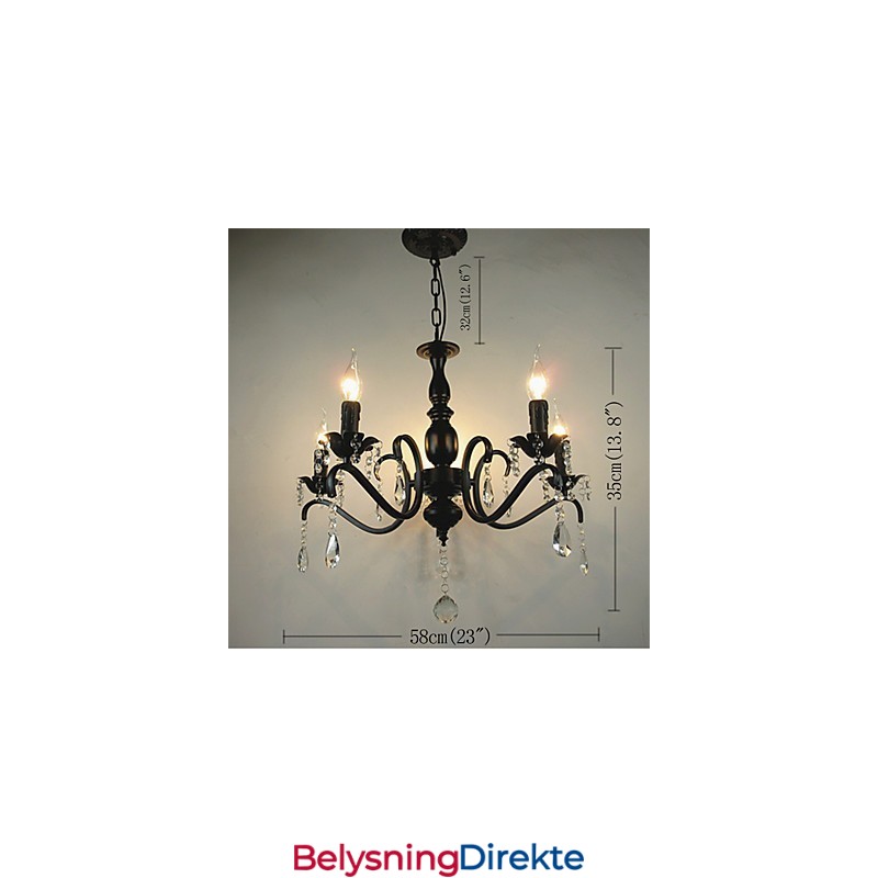 Nyhetsbelysning Europeisk Stil Smijernslampe Originalitet Individualitet Dekorasjon Stearinlyslampe Lysekrone