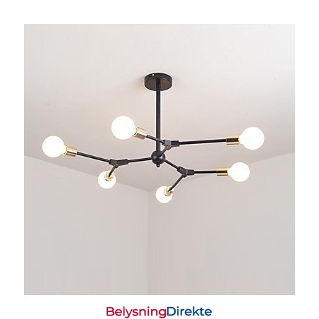 Tradisjonell, Klassisk Pendellampe I Tre, Bambus, I Ministil