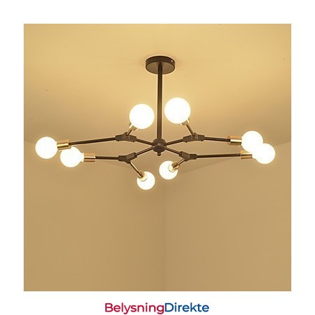 Tradisjonell, Klassisk Pendellampe I Tre, Bambus, I Ministil