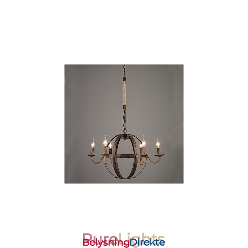 Lysekrone I Vintage-Metall