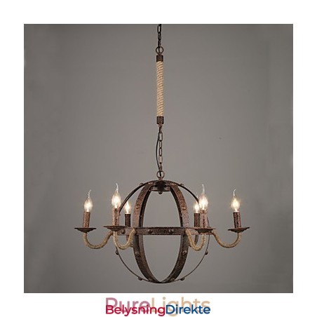 Lysekrone I Vintage-Metall