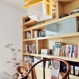 1 Lyspære I Tre, Retro Vintage, Med Stoffskjerm