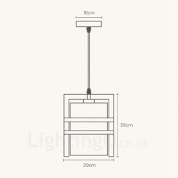 1 Lyspære I Tre, Retro Vintage, Med Stoffskjerm