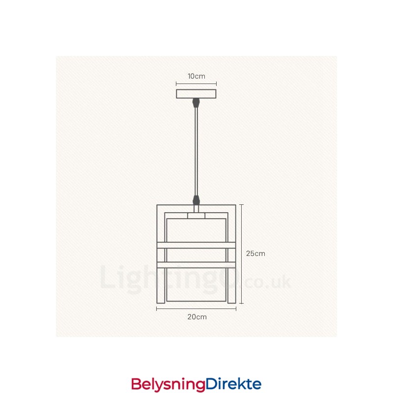 1 Lyspære I Tre, Retro Vintage, Med Stoffskjerm