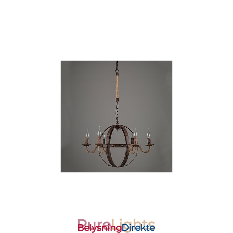 Lysekrone I Vintage-Metall