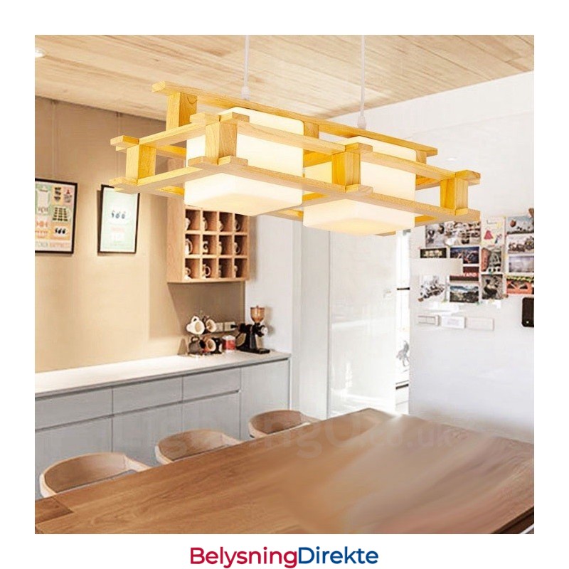 2-Lyss Tre Moderne Samtidskunstnerisk Nordisk Stil Pendellampe Med Glassskjerm