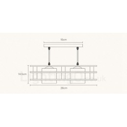 2-Lyss Tre Moderne Samtidskunstnerisk Nordisk Stil Pendellampe Med Glassskjerm