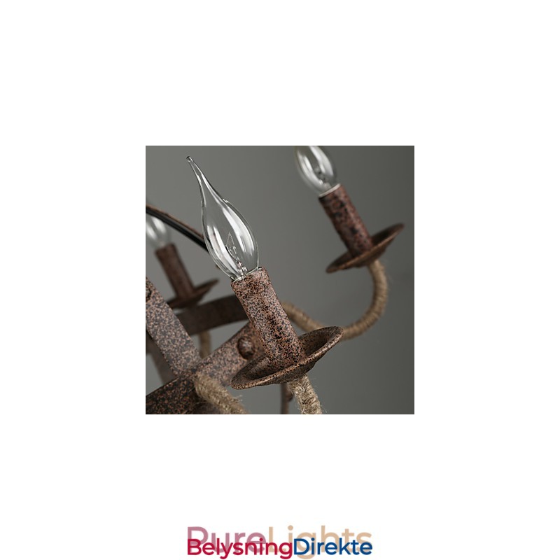 Lysekrone I Vintage-Metall