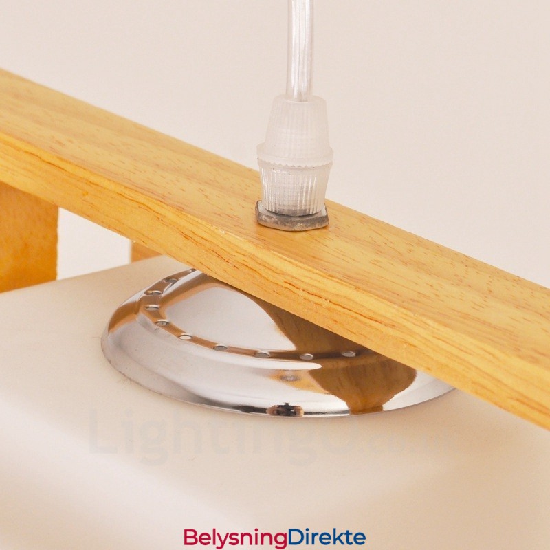 2-Lyss Tre Moderne Samtidskunstnerisk Nordisk Stil Pendellampe Med Glassskjerm