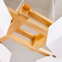 4-Lyss Tre Moderne Samtidskunstnerisk Nordisk Stil Pendellampe Med Glassskjerm