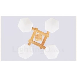 4-Lyss Tre Moderne Samtidskunstnerisk Nordisk Stil Pendellampe Med Glassskjerm