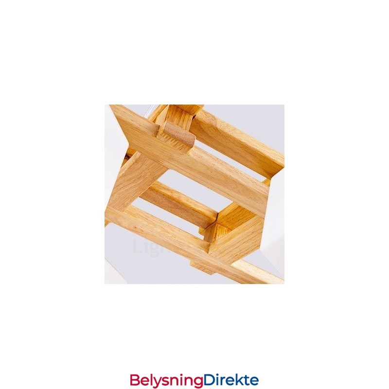 4-Lyss Tre Moderne Samtidskunstnerisk Nordisk Stil Pendellampe Med Glassskjerm