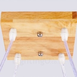 4-Lyss Tre Moderne Samtidskunstnerisk Nordisk Stil Pendellampe Med Glassskjerm