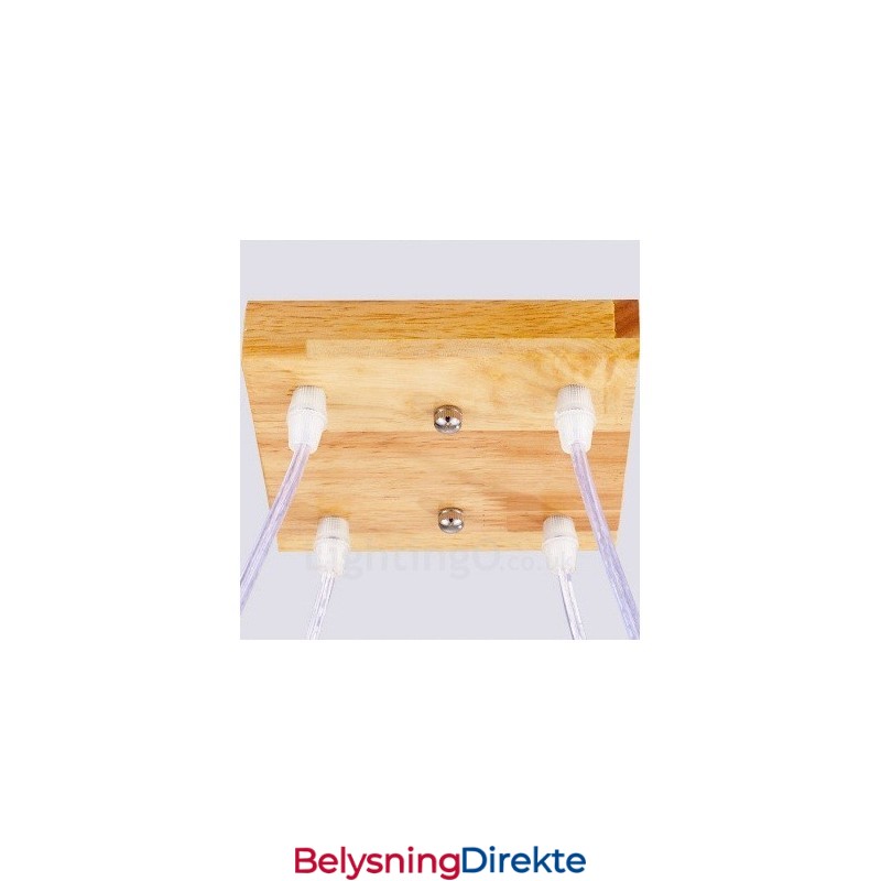 4-Lyss Tre Moderne Samtidskunstnerisk Nordisk Stil Pendellampe Med Glassskjerm