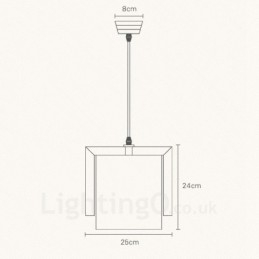 1 Lyskaster Moderne, Samtidskunstnerisk Pendellampe I Tre Med Stoffskjerm
