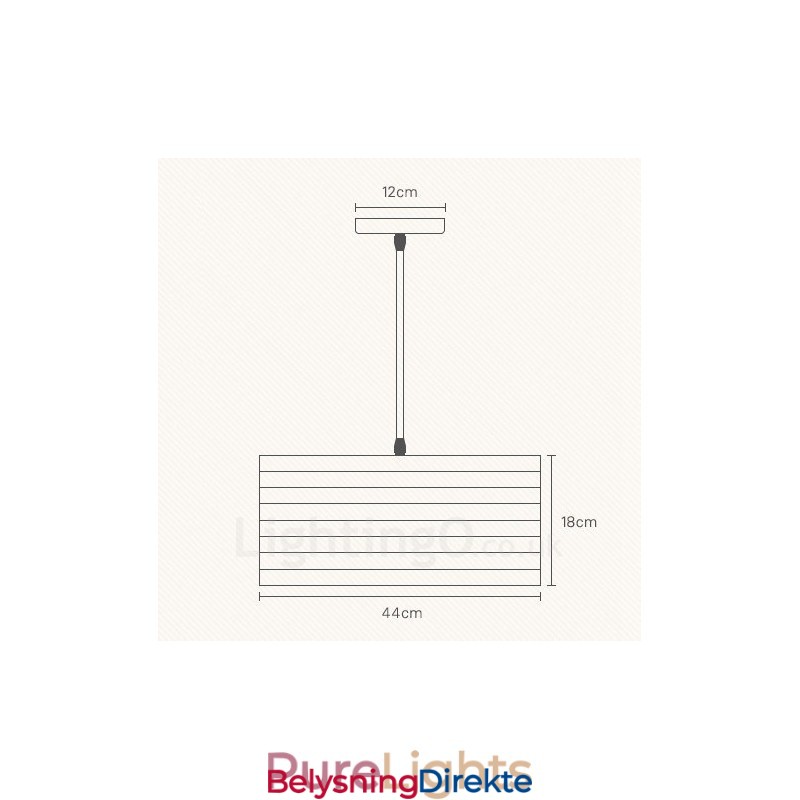 Moderne Og Moderne Pendellampe I Tre Med 1 Lys Og Treskjerm