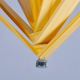 1 Lyskaster Moderne, Samtidskunstnerisk Nordisk Stil Pendellampe Med Treskjerm