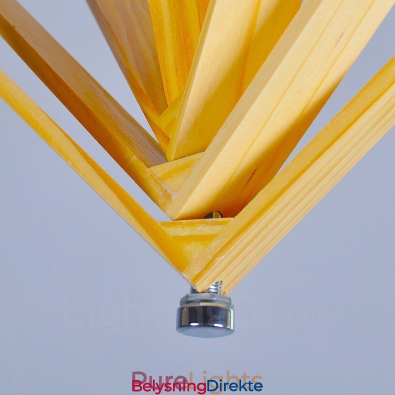 1 Lyskaster Moderne, Samtidskunstnerisk Nordisk Stil Pendellampe Med Treskjerm