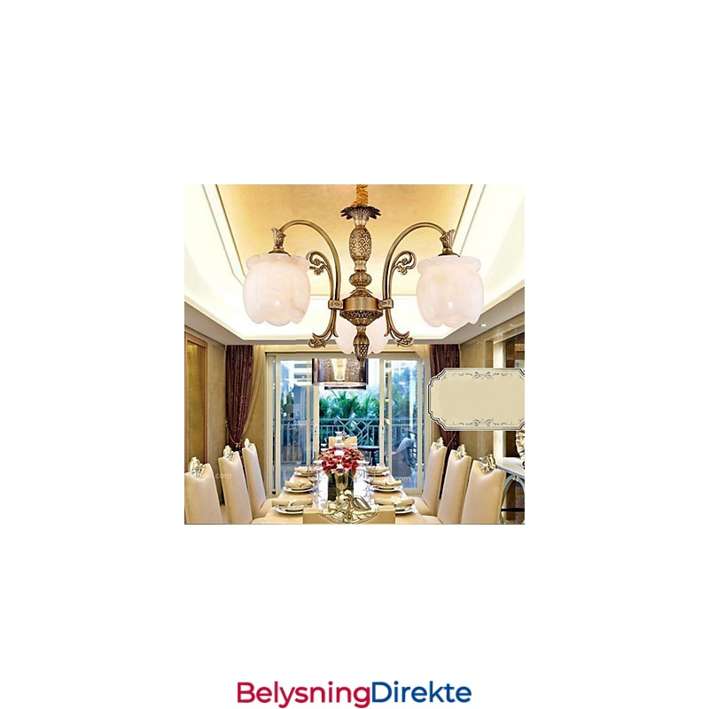 Kobbermarmorlampen Amerikansk Lampe